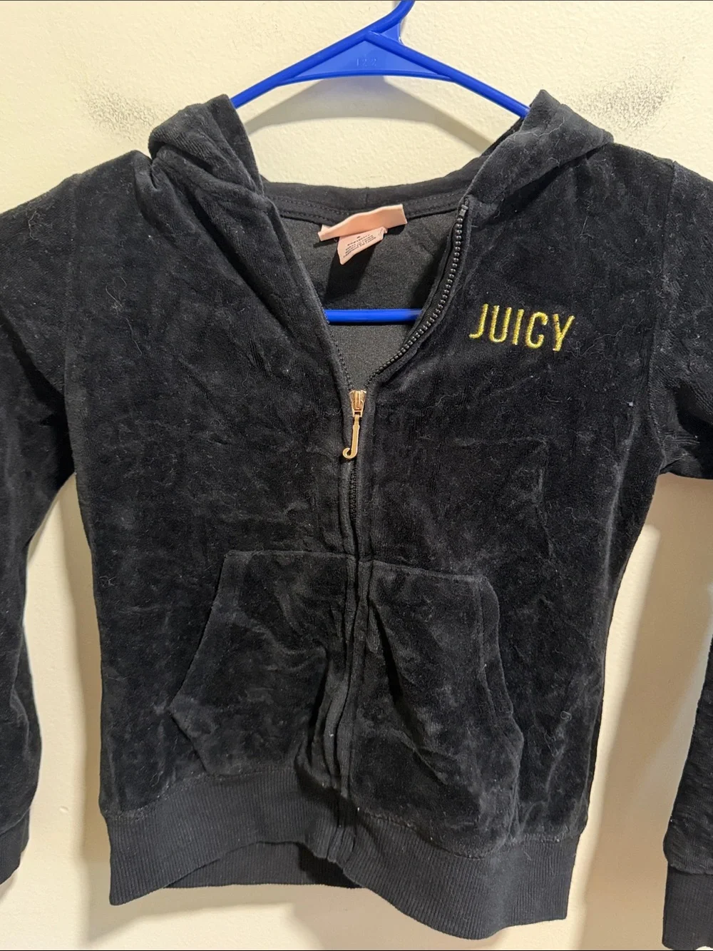 Girls Velour Juicy Couture Zip Up Size 6